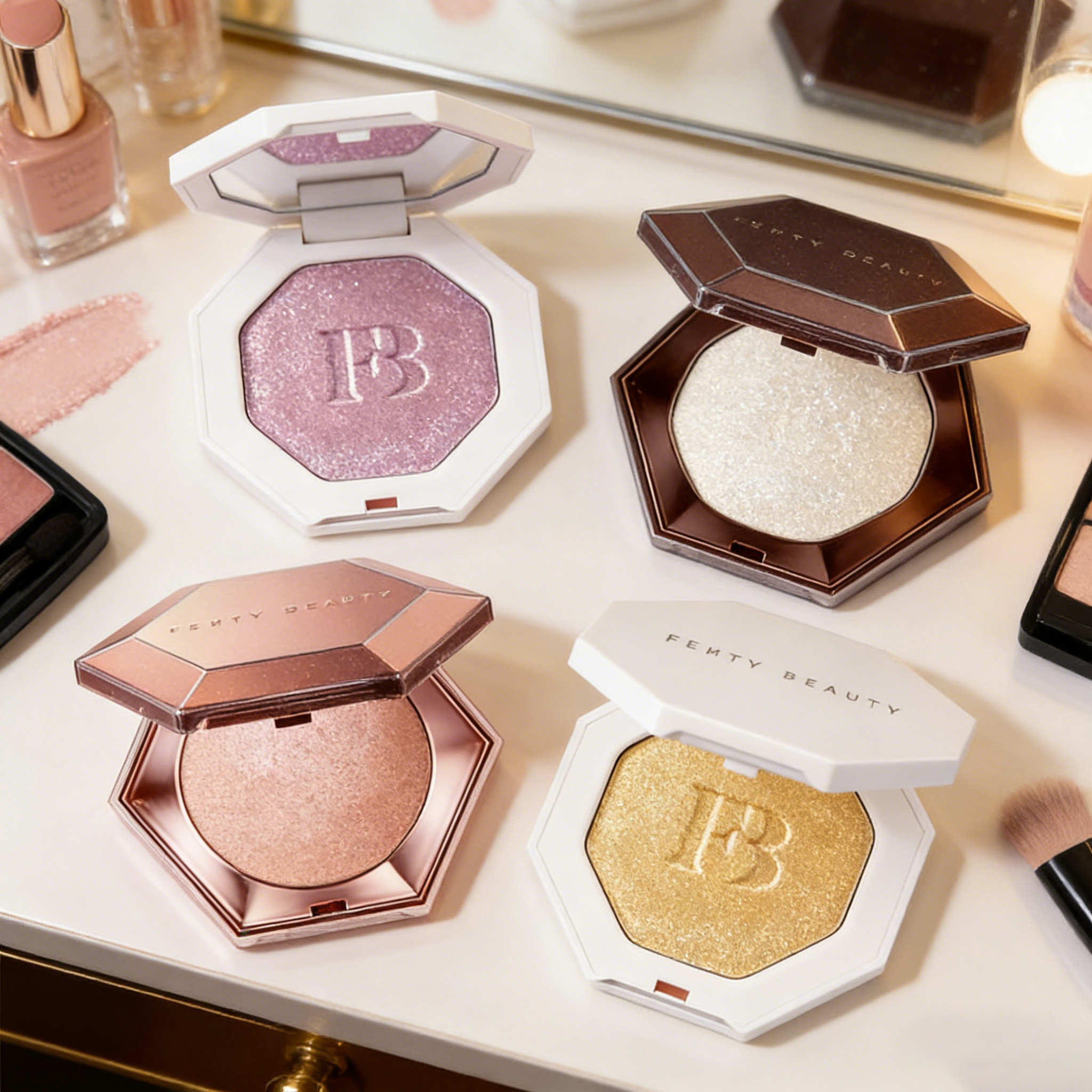 New Fenty Beauty Loose Powder  - đánh giá và giá Fenty Beauty Makeup Highlighter