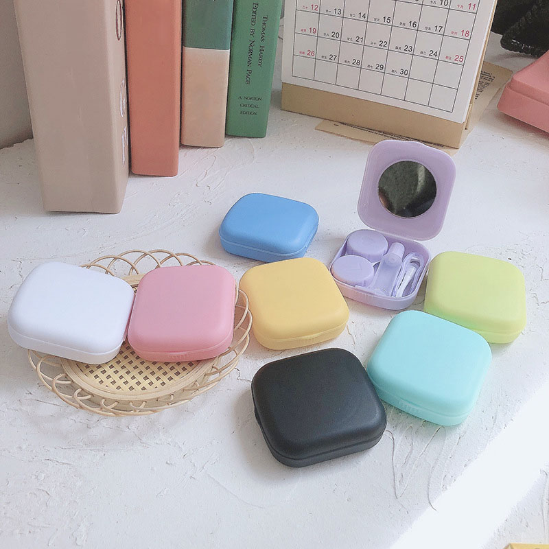 Mini Contact Lens Case Pocket  - đánh giá và giá Beauty Makeup Kit Box