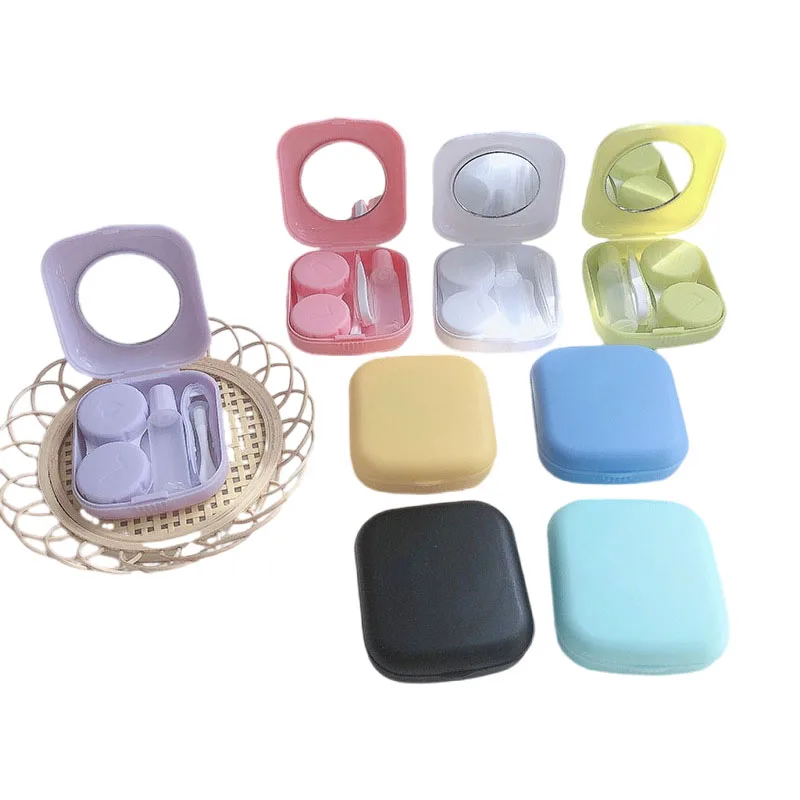 Mini Contact Lens Case Pocket  - đánh giá và giá Beauty Makeup Kit Box