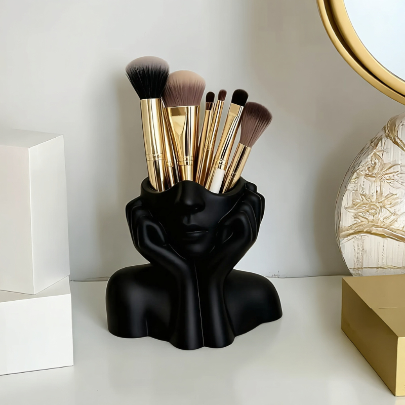 Face Shape Makeup Brush Holder - đánh giá và giá Beauty Makeup Artist