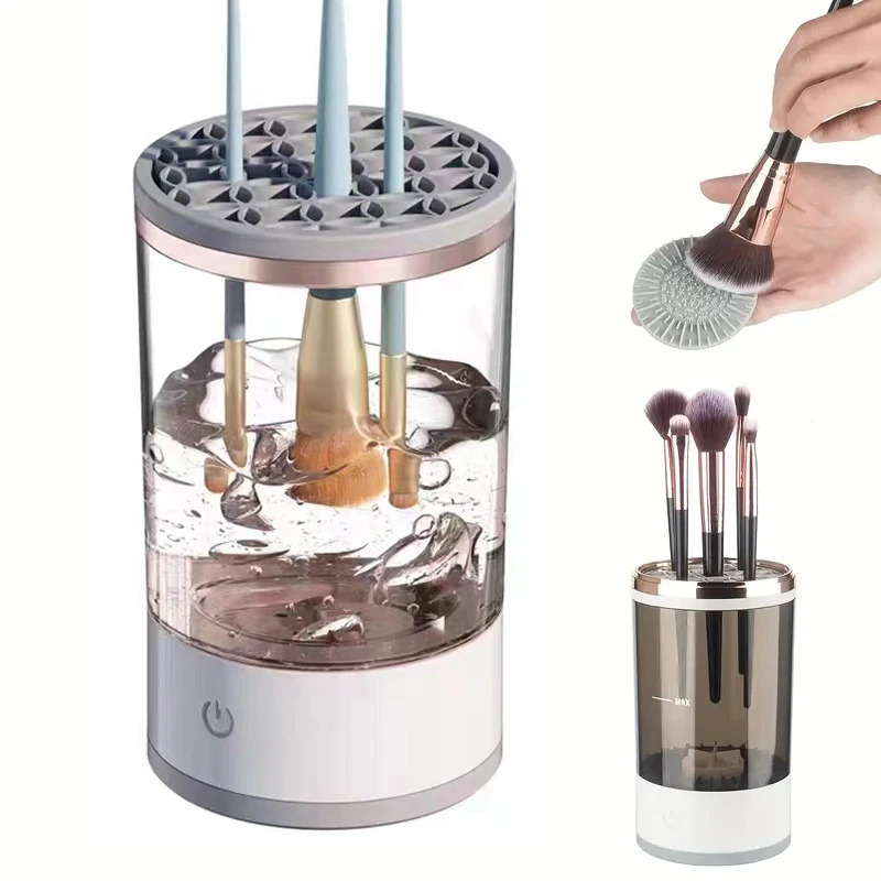 USB Plug Portable Electric Mak - đánh giá và giá Makeup Brush Set