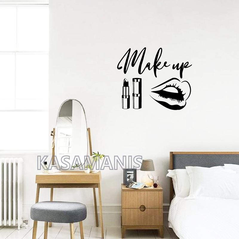 MakeUp Quote Wall Art Decals B - đánh giá và giá Makeup Is Beauty Quotes