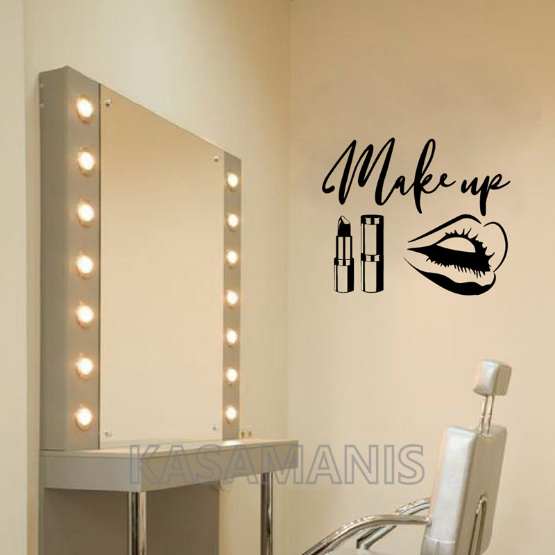 MakeUp Quote Wall Art Decals B - đánh giá và giá Makeup Is Beauty Quotes