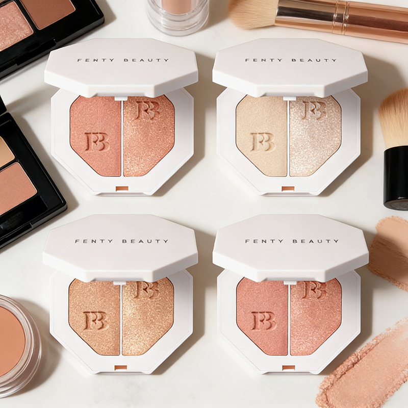 Hot Fenty Beauty Two Color Pow - đánh giá và giá Fenty Beauty Makeup Highlighter