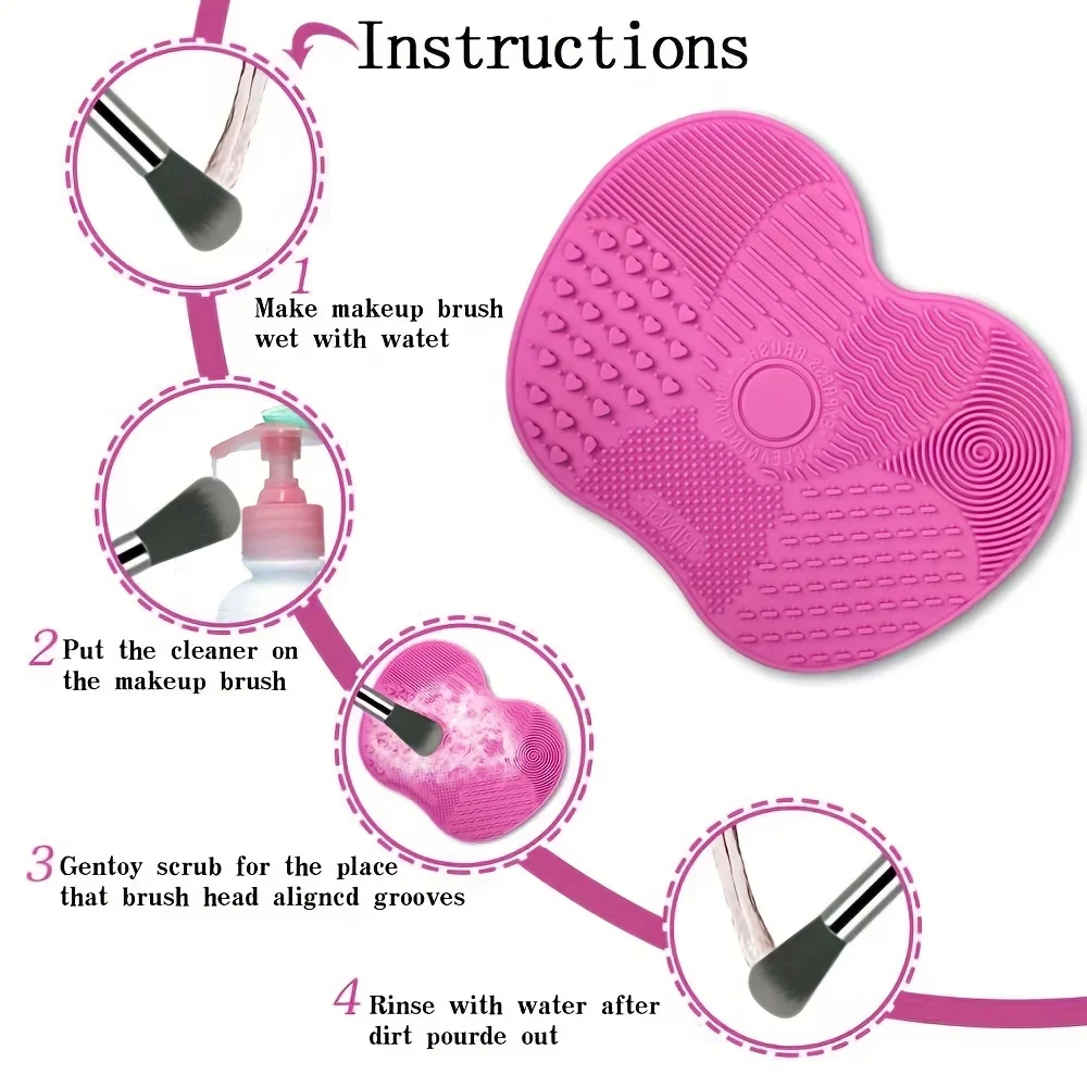 1Pc Silicone Apple-Shaped Make - đánh giá và giá Makeup Brush Set