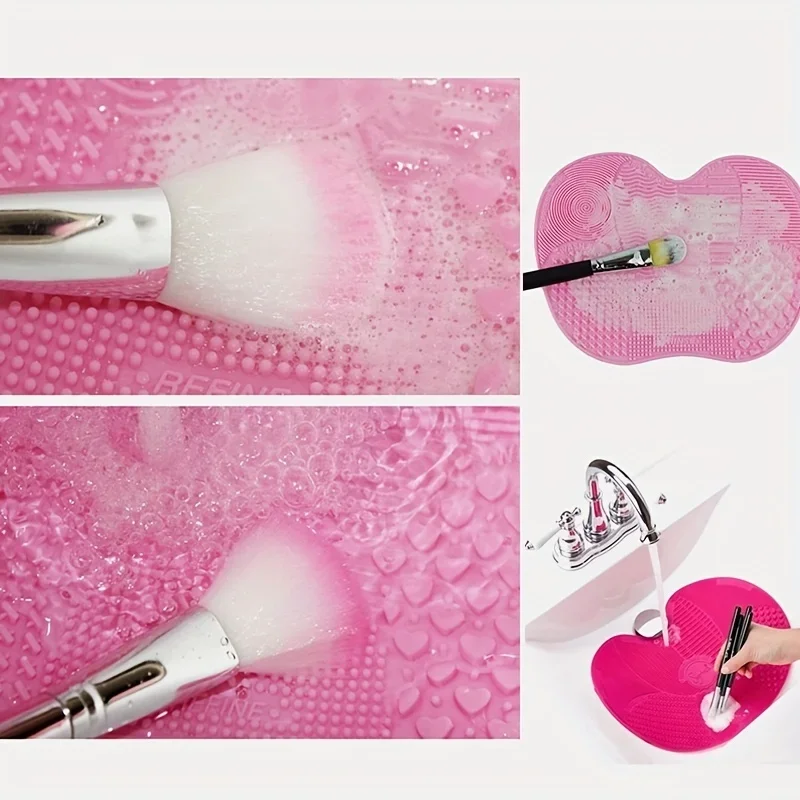 1Pc Silicone Apple-Shaped Make - đánh giá và giá Makeup Brush Set